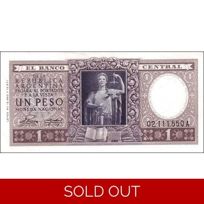 Argentina-1 Peso-ND(1952)-P260b-B311b